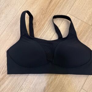Lululemon Run Times Sports Bra Womens 38C Black High Support Running Gym Padded